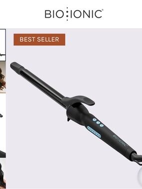 Bio:Ionic 1" Pro Curling Iron - Black